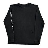 Carhartt Spellout Long Sleeve T-Shirt - Medium Black Cotton