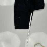 Urban Pipeline Cargo Shorts - 30″ Waist Black Cotton