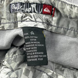 Quiksilver Cargo Shorts - 34W 11L Grey Cotton