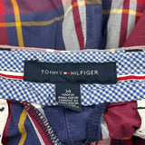 Tommy Hilfiger Checked Chino Shorts - 36W 9L Yellow Cotton