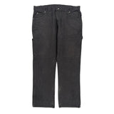 Dickies Carpenter Trousers - 36W 31L Black Cotton