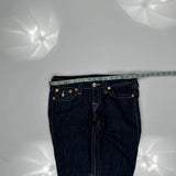 True Religion Skinny Jeans - 33W UK 12 Dark Wash Cotton