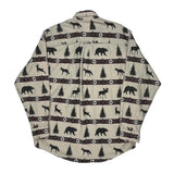Rugged Outdoorwear Woolrich Patterned Shirt - Large Beige Cotton