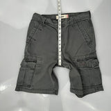 Levis Cargo Shorts - 30W 11L Grey Cotton