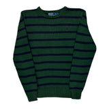 Polo By Ralph Lauren Striped Sweater - Small Navy Cotton