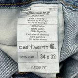 Carhartt Jeans - 35W 32L Blue Cotton