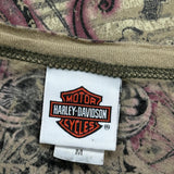 Harley Davidson Graphic Long Sleeve T-Shirt - Medium Brown Cotton