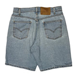 Levis Denim Shorts - 32W 9L Light Wash Cotton