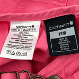 Age 18 Months Carhartt Overalls - 3XS Pink Cotton