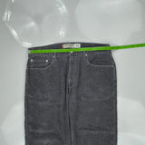 569 Loose Straight Levis Jeans - 38W 28L Gray Cotton Blend