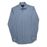 Polo By Ralph Lauren Slim Fit Shirt - Small Blue Cotton