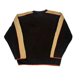 Fila Contrast Stitch Sweatshirt - Large Orange Cotton