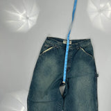 Arizona Jeans Carpenter Jeans - 28W 29L Blue Cotton