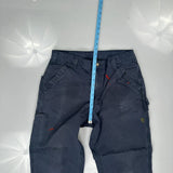 Carhartt Double Knee Carpenter Trousers - 36W 30L Navy Cotton