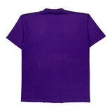 Fruit Of The Loom Graphic T-Shirt - Large Purple Cotton Blend