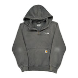 Rain Defender Carhartt Hoodie - Large Gray Cotton Blend