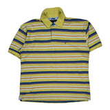 Tommy Hilfiger Striped Polo Shirt - XL Multicoloured Cotton