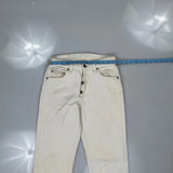 Levis Jeans - 32W 30L Cream Cotton