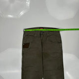 Wrangler Cargo Carpenter Trousers - 32W 30L Green Cotton