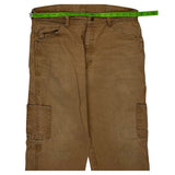 Unbranded Double Knee Carpenter Trousers - 34W 30L Brown Cotton