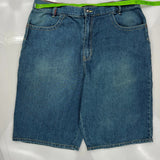 Steve & Barry Denim Shorts - 36W 11L Blue Cotton