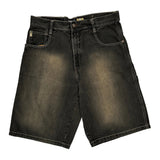 Southpole Denim Shorts - 34W 11L Black Denim