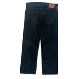 Levis Cord Trousers - 35″ Waist Black Corduroy