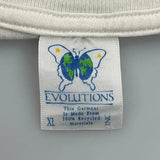 Evolutions Graphic T-Shirt - XL White Cotton