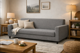 Anyseat 3-Seater Sofa Cover – Ash Grey Style Slipcover for Living Room Chair Protection