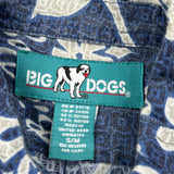 Big Dogs Floral Hawaiian Shirt - Small Blue Cotton Blend
