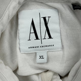 Armani Exchange Polo Shirt - XL White Cotton