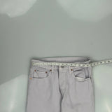 501 Levis Jeans - 32W UK 12 Grey Cotton