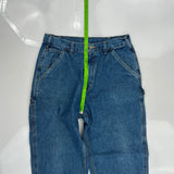 Carhartt Double Knee Carpenter Jeans - 36W 34L Blue Cotton