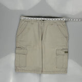 Wrangler Cargo Shorts - 34W 10L White Cotton