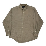 Ralph Lauren Checked Shirt - XL Brown Cotton