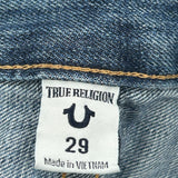 True Religion Denim Shorts - 32W UK 12 Blue Cotton