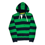 Rugby Polo By Ralph Lauren Striped Hoodie - Large Green Cotton