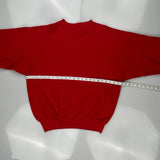 Mickey & Minnie Disney Sweatshirt - Large Red Cotton