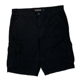 Southpole Cargo Cargo Shorts - 38W 12L Black Cotton