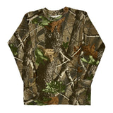 Age 10-12 Red Head Camo Long Sleeve T-Shirt - Medium Camo Cotton