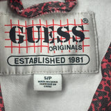 Guess Denim Jacket - Small Burgundy Cotton