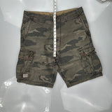 Signature Camo Cargo Shorts - 34W 11L Camo Cotton