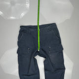 Unbranded Cargo Trousers - 36W 26L Blue Cotton