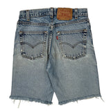Levis Denim Shorts - 29W 10L Light Wash Cotton