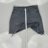 560 Orange Tab Levis Denim Shorts - 32W 8L Grey Denim