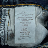 Age 3-4 Levis Jeans - Small Blue Cotton