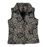 The North Face Vest - Large Black & White Polyester