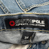 Southpole Denim Shorts - 34W 11L Blue Denim