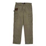 Wrangler Cargo Trousers - 34W 34L Khaki Cotton