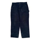Carhartt Carpenter Trousers - 34W 30L Black Cotton